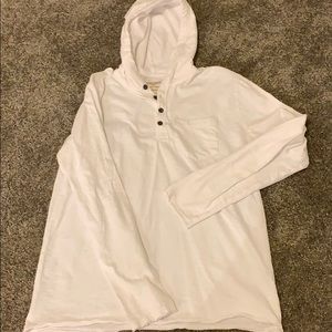 White Hooded long sleeve
